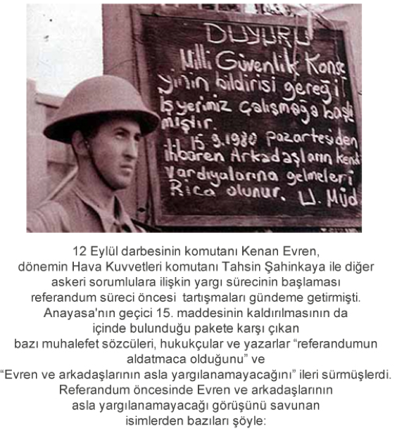 İşte 12 Eylül asla yargılanmaz diyenler - Resim: 1