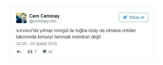 Ünlülerin ilginç 'Survivor' paylaşımları - Resim: 1