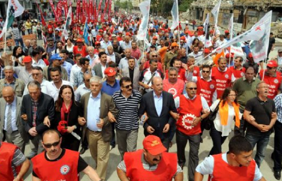 Sendikalar Taksim'e yürüdü! - Resim: 1