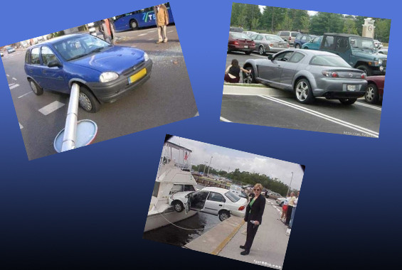 Bu kazaları ancak kadın şoförler yapar!  - Resim: 1