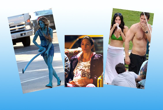 Ünlülerin şaşırtan set halleri - Resim: 1