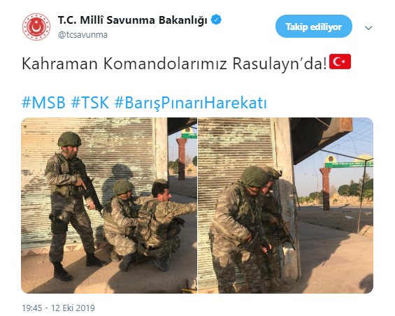 MSB fotoğraf paylaştı! Komandolar Rasulayn’da! - Resim: 2