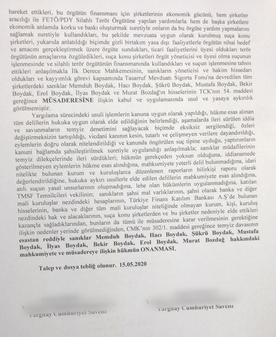 Yargıtay'dan Boydakların cezasını onama talebi! - Resim: 0