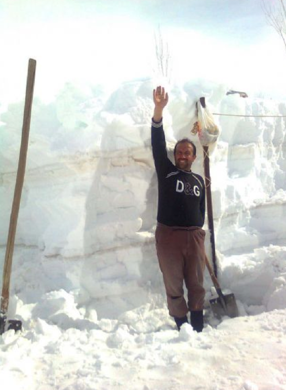 3 metrelik pota kara gömülünce..  - Resim: 3