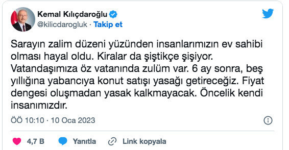 Kılıçdaroğlu sosyal medyadan duyurdu: 6 ay sonra 5 yıl satışı yasaklanacak - Resim: 0