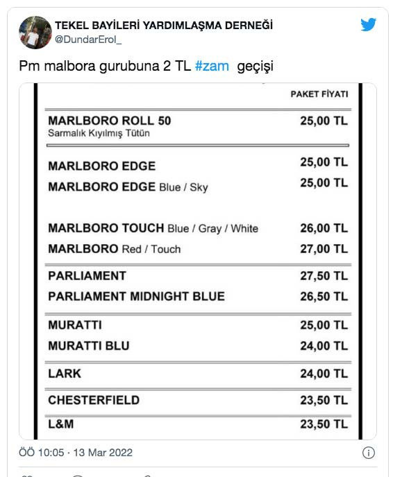 Sigara fiyatlarına büyük zam! Zamlı sigara listesi açıklandı En ucuz sigara fiyatı kaç lira oldu - Resim: 0