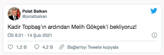 Antalya Barosu Başkanı Polat Balkan Kadir Topbaş’ın ardından Melih Gökçek’in ölümünü istedi - Resim: 0