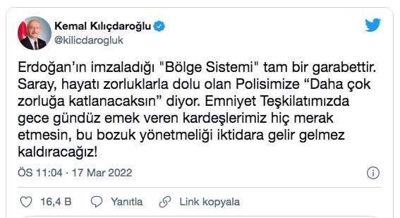 Emniyet'te değişiklik: Bölge sistemi getirildi Kılıçdaroğlu 'kaldıracağız' dedi Bakan Soylu cevap verdi - Resim: 0