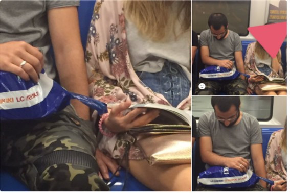 Metroda taciz skandalına bakın genç kız ne yapacağını şaşırdı! - Resim: 2