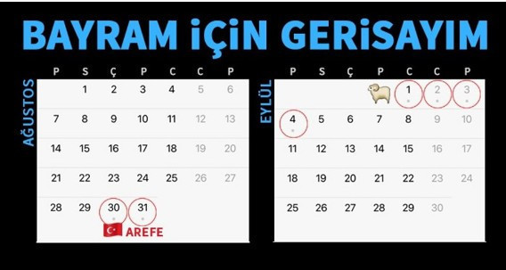 Kurban Bayramı tatili kaç gün 10 gün olur mu dananın kuyruğu kopuyor - Resim: 3