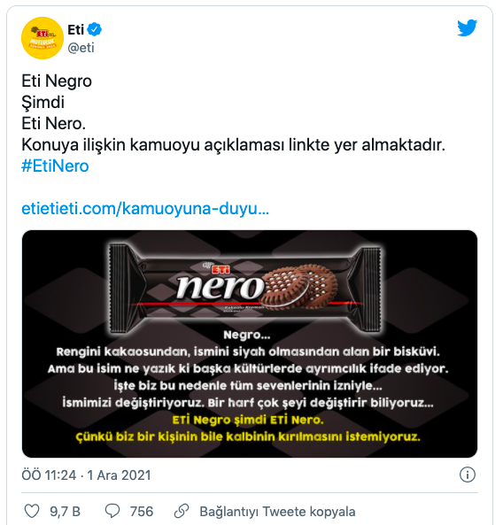 Negro ne demek anlamı nedir ETİ değiştirdi Nero oldu - Resim: 0