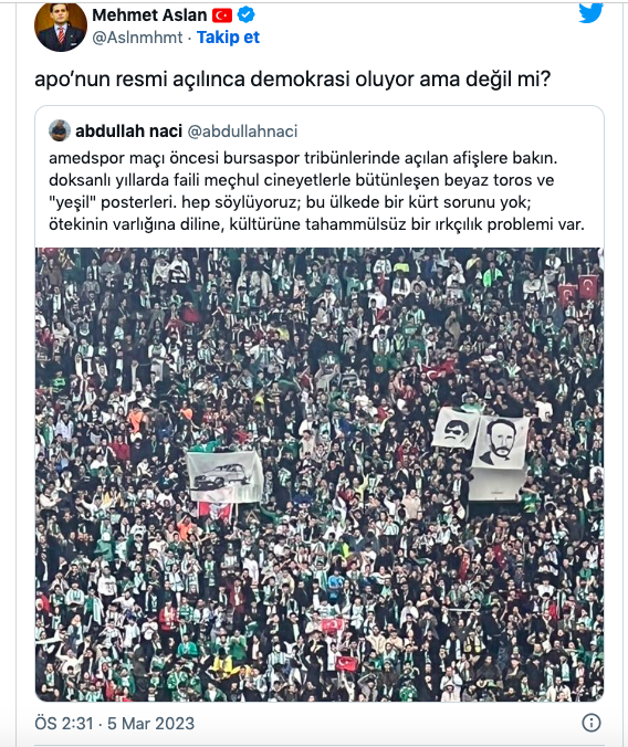 İYİ Partili Mehmet Aslan'a 'Amedspor' tepkisi: Sahadaki şiddeti savunmaya çalıştı - Resim: 0
