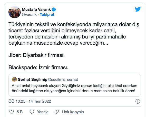 İç çamaşırı iddiası Bakan Varank'ı kızdırdı isimlerini yazdı terbiyeden de nasibini almamış dedi - Resim: 0