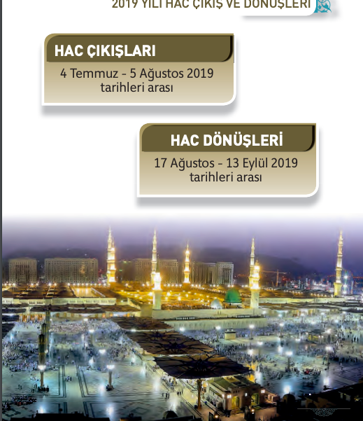 Hacca gidişler ne zaman başlıyor 2019 - Resim: 0