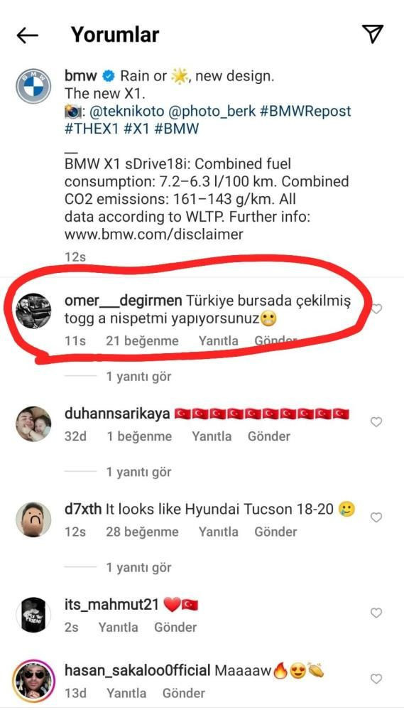 BMW paylaştı yorum yağdı! Gemlik ve TOGG detayı olay oldu: "Yoksa siz nispet mi yapıyorsunuz?" - Resim: 3