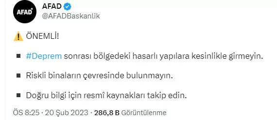 Şiddetli depremlerin ardından AFAD'dan son dakika uyarısı - Resim: 0