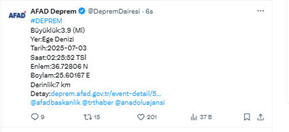 Gece yarısı deprem paniği! AFAD açıkladı - Resim: 0