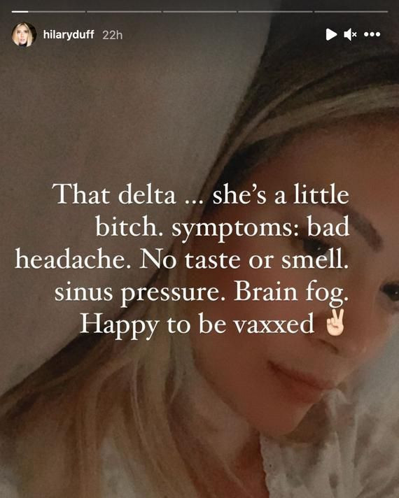 Dünyaca ünlü oyuncu Hilary Duff aşıdan sonra 'delta varyantı'na yakalandı! - Resim: 2