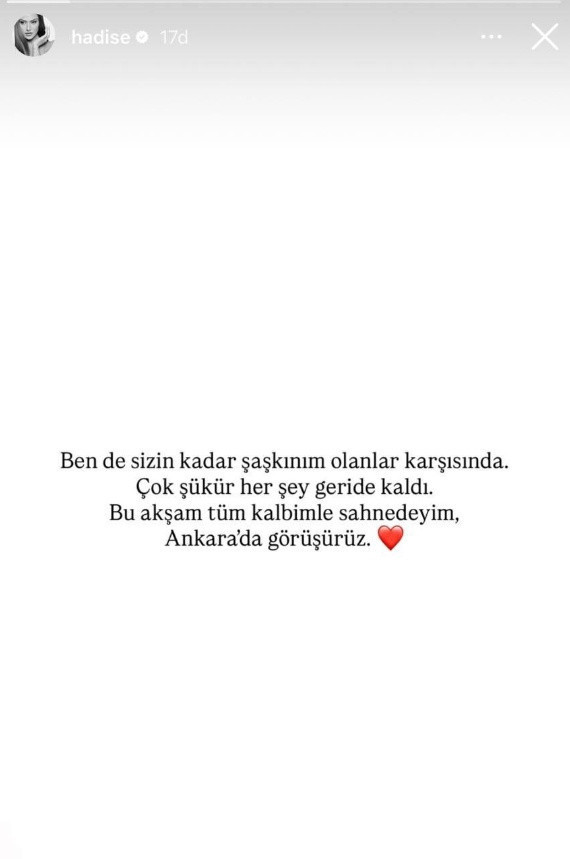 Hadise'den serbest bırakıldıktan sonra ilk açıklama - Resim: 0