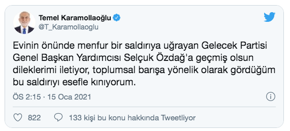 Selçuk Özdağ'a yapılan saldırıya siyasilerden sert tepki - Resim: 1