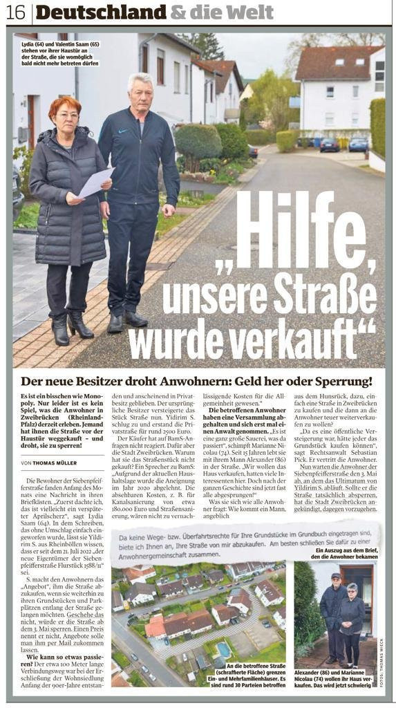 Türk'ün gönderdiği yazı Almanları şaşkına çevirdi! Sokağı aldı, kimseyi geçirmiyor - Resim: 0