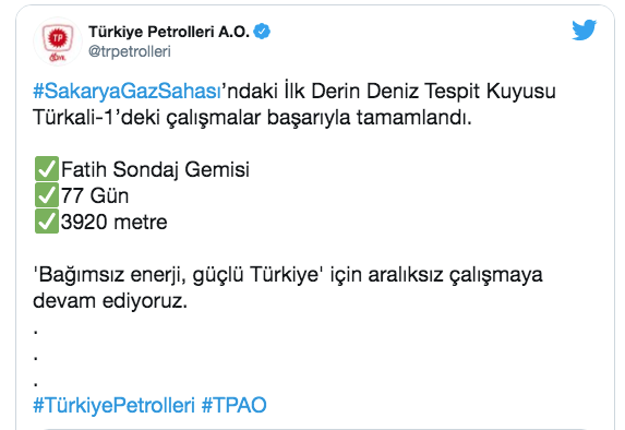 Sakarya’daki sondaj başarıyla tamamlandı! TPAO açıkladı - Resim: 0