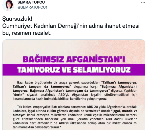 Cumhuriyet Kadınları Derneği Taliban'ı mı selamladı? Burkalı kadınlar için cevap - Resim: 2
