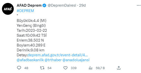 Panik yaratan deprem! Son deprem Bingöl'de oldu! Kaç şiddetinde AFAD duyurdu - Resim: 0
