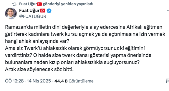 Sinem Dedetaş dava açacağım dedi Fuat Uğur üstüne üstüne gidip bir daha yazdı - Resim: 1