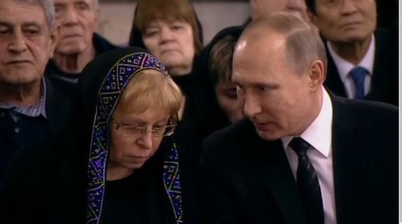 Rus Büyükelçi Andrey Karlov'a son veda eşi ve Putin... - Resim: 1