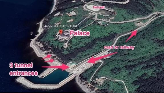Vladimir Putin'in Karadeniz'deki gizli sığınağı ortaya çıktı! İşte kaçış yolu... - Resim: 1