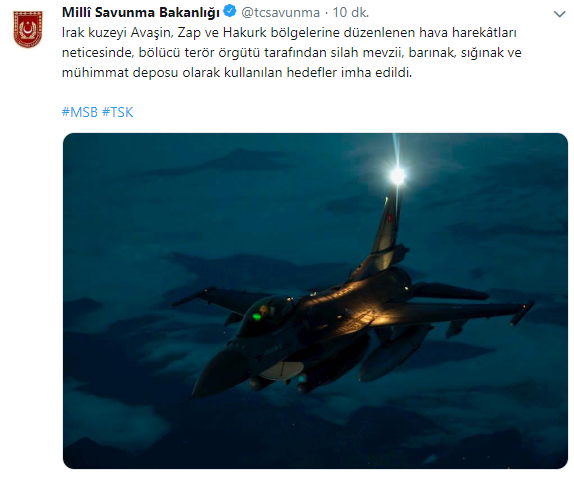 Kuzey Irak'taki terör hedefleri imha edildi - Resim: 0