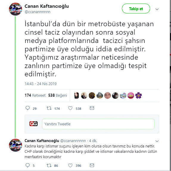 Metrobüs'te yaşanan taciz olayı sapık CHP üyesi mi? Canan Kaftancıoğlu konuştu - Resim: 0