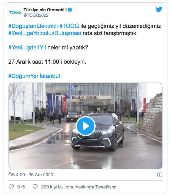 Türkiye'nin otomobili TOGG'dan heyecanlandıran paylaşım - Resim: 0