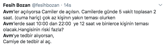 AVM'ler açılıyorsa camilerde açılsın! AVM açılışı kriz çıkardı Bilim Kurulu karşı - Resim: 0