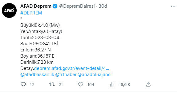Hatay ve Adana'da deprem oldu AFAD şiddetini açıkladı - Resim: 0