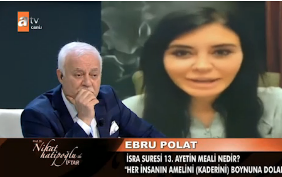 ATV'de Ebru Polat Nihat Hatipoğlu'na sorduğu Sure soruyla şaşırttı - Resim: 2