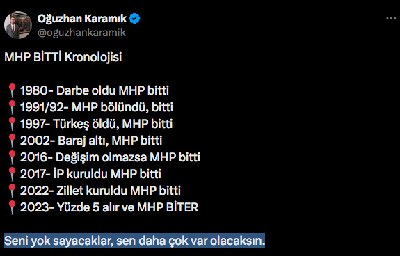'MHP bitti tabela partisine dönüşür' iddiasına dikkat çeken yanıt - Resim: 0