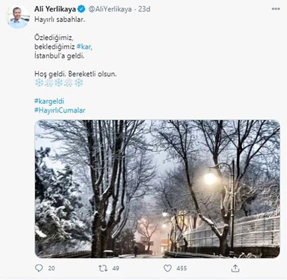 İstanbul Valisi Ali Yerlikaya’dan kar paylaşımı - Resim: 0