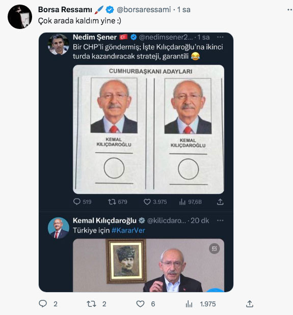 Nedim Şener Kılıçdaroğlu'na kazandıracak oy pusulasını paylaştı CHP'liler çılgına döndü gülen de oldu - Resim: 1