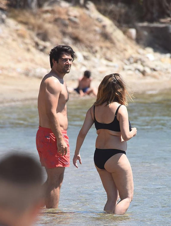 Ünlü aşıklar böyle yakalandı! Halk plajında romantizm - Resim: 1