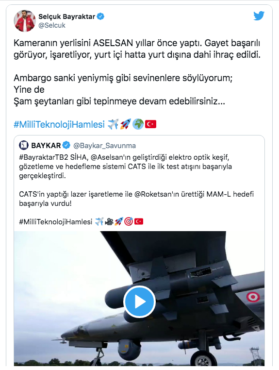 Selçuk Bayraktar'dan Kanada'nın ihracat yasağına ilişkin açıklama - Resim: 0