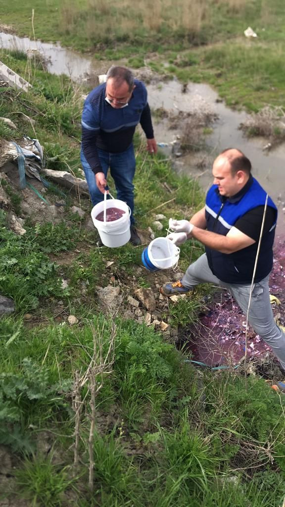Neler oluyor böyle! Derenin rengi kırmızıya döndü vatandaş tedirgin oldu! - Resim: 4