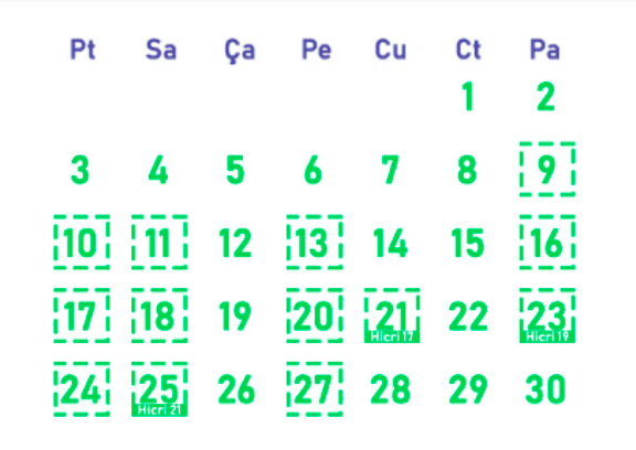 Hacamat yaptırma takvimi 2019 Haziran hangi günler yapılır? - Resim: 0