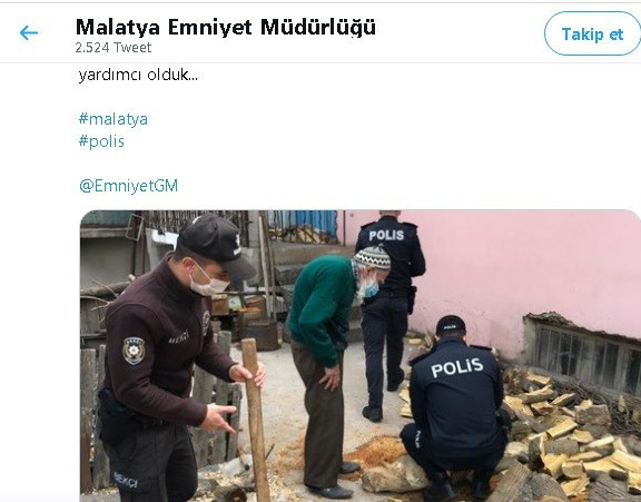 Malatya'da polis İsmail Dede’nin odunlarını kırdı - Resim: 0