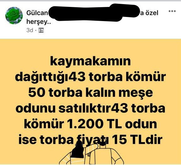 Bursa'da yardım olarak aldığı kömür ve odunu bakın ne yaptı - Resim: 0