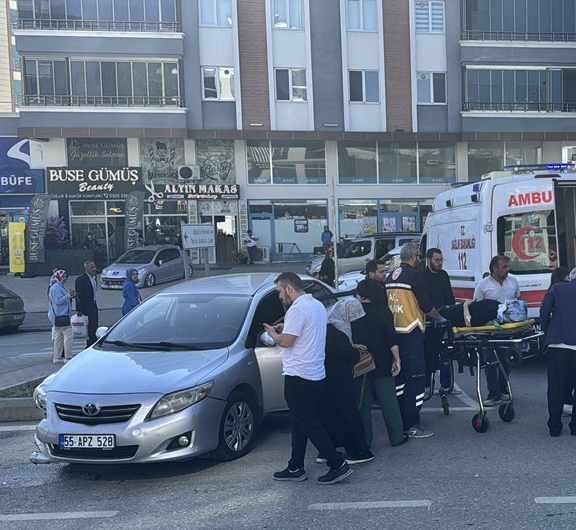 Samsun'da iki otomobilin çarpıştığı kazada 2 kişi yaralandı - Resim: 0