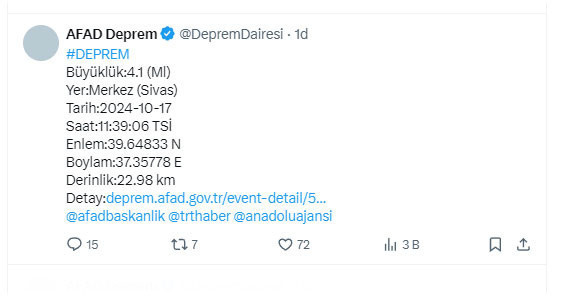 Sivas'ta peş peşe panik yaratan depremler! AFAD son dakika duyurdu - Resim: 1