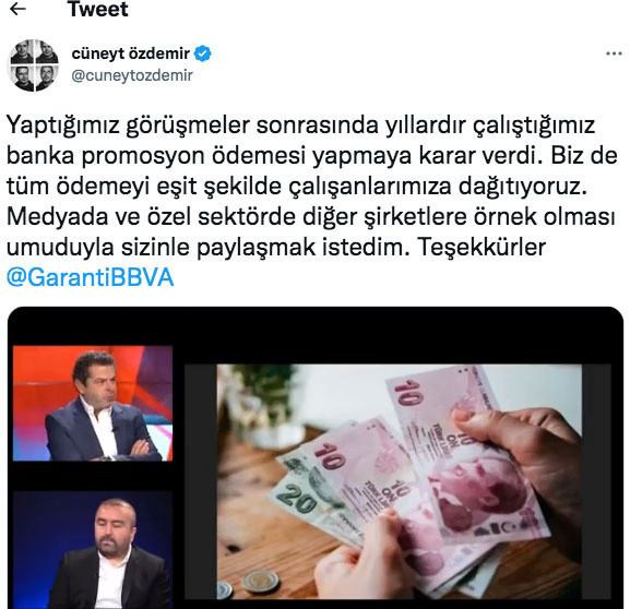 Cüneyt Özdemir'den çalışanlarına promosyon müjdesi - Resim: 0
