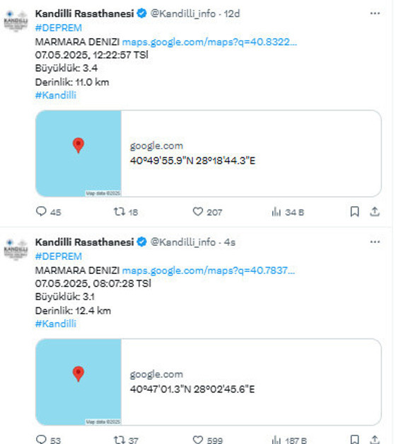 İstanbul'da 2. deprem! 6.2'lik depremin artçıları sürüyor, Kandilli'den açıklama - Resim: 0